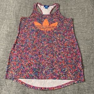 Multicolor adidas originals long tank - size L